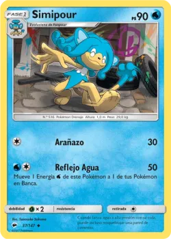 Simipour #37/147 · Pokémon