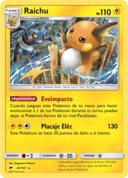 Raichu #41/147 · Pokémon