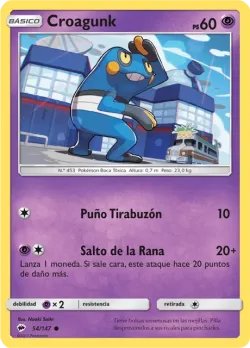 Croagunk #54/147 · Pokémon