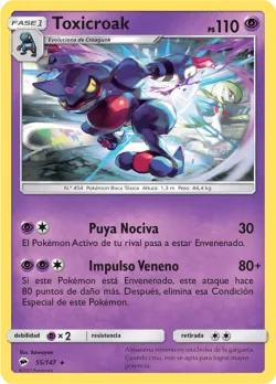 Toxicroak #55/147 · Pokémon