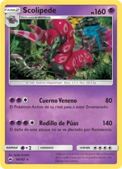 Scolipede #58/147 · Pokémon