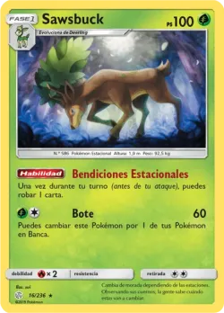 Sawsbuck #16/236 · Pokémon