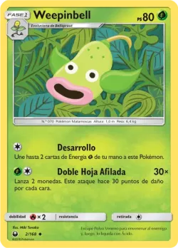Weepinbell #2/168 · Pokémon