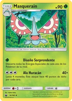 Masquerain #16/168 · Pokémon