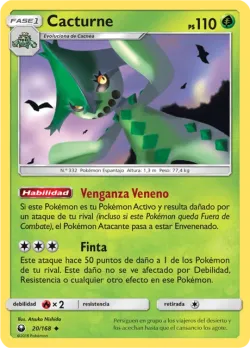 Cacturne #20/168 · Pokémon