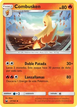 Combusken #27/168 · Pokémon
