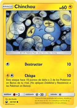 Chinchou #49/168 · Pokémon
