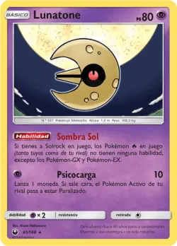 Lunatone #61/168 · Pokémon