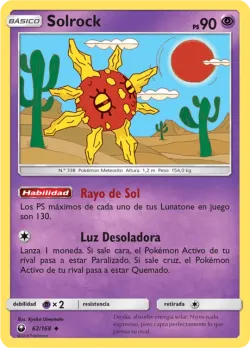 Solrock #62/168 · Pokémon