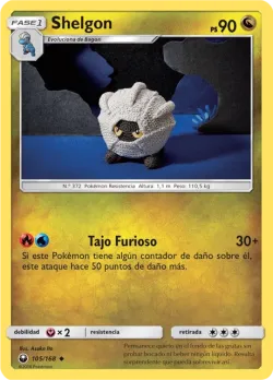 Shelgon #105/168 · Pokémon