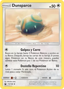 Dunsparce #110/168 · Pokémon