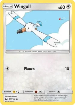 Wingull #111/168 · Pokémon