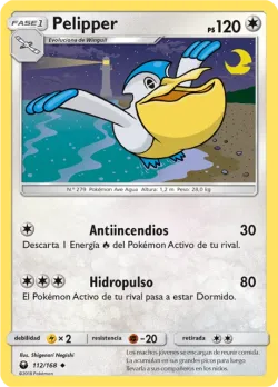 Pelipper #112/168 · Pokémon