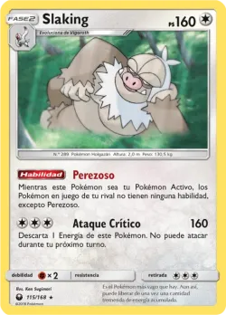Slaking #115/168 · Pokémon