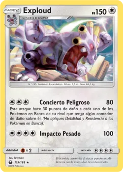Exploud #119/168 · Pokémon