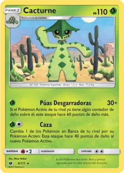 Cacturne #6/111 · Pokémon