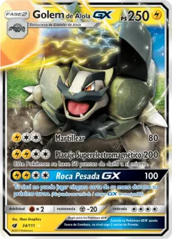 Alolan Golem-GX #34/111 · Pokémon