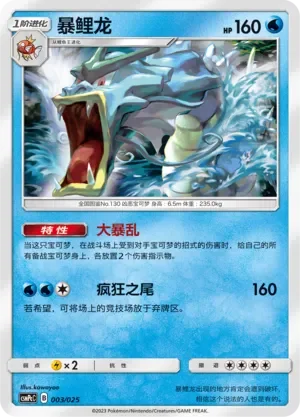 Gyarados 「CSMPCC 003/025」「CN」