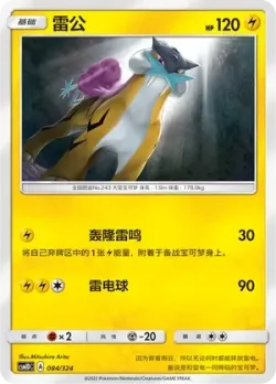 Raikou #084/324 · Pokémon