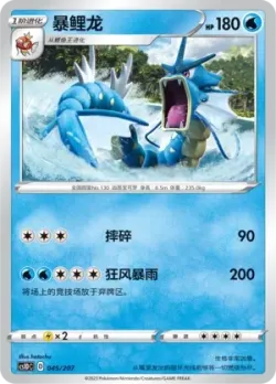Gyarados #045/207 · Pokémon