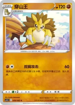 Sandslash #030/063 · Pokémon
