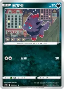 Zorua #034/063 · Pokémon