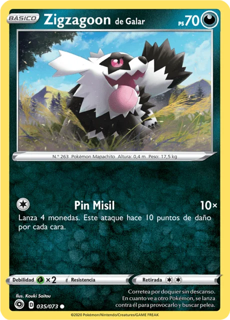 Galarian Zigzagoon 「CPA 035」「ES」
