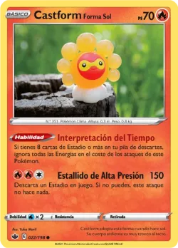 Castform Sunny Form #022/198 · Pokémon