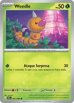 Weedle #001/086 · Pokémon