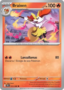 Braixen #012/086 · Pokémon