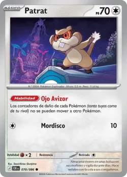 Patrat #070/086 · Pokémon