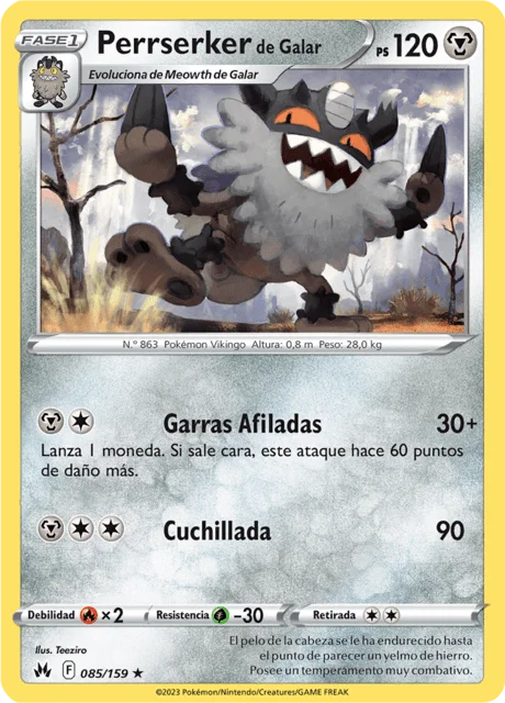 Galarian Perrserker 「CRZ 085」「ES」