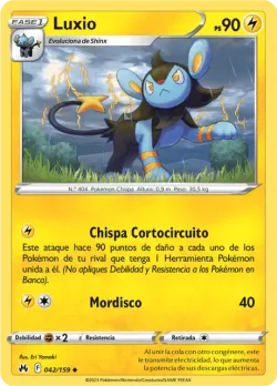 Luxio #042/159 · Pokémon