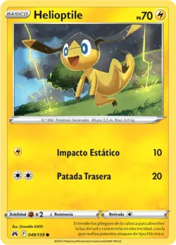 Helioptile #049/159 · Pokémon