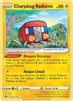 Radiant Charjabug #051/159 · Pokémon