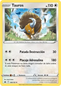 Tauros #106/159 · Pokémon