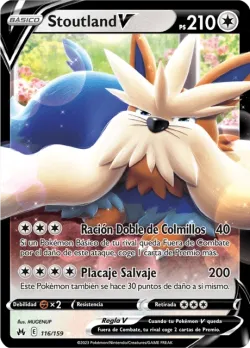 Stoutland V #116/159 · Pokémon