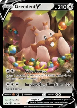 Greedent V #120/159 · Pokémon