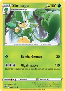 Simisage #007/189 · Pokémon