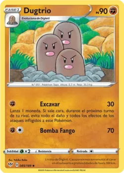 Dugtrio #085/189 · Pokémon