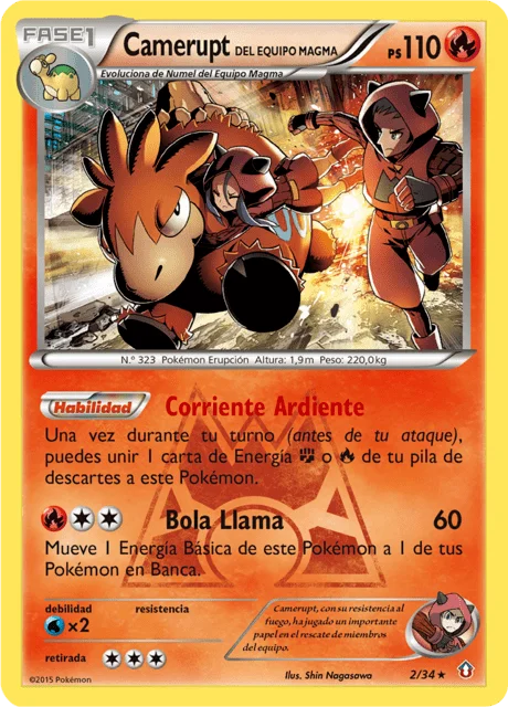 Team Magma's Camerupt 「DCR 002」「ES」