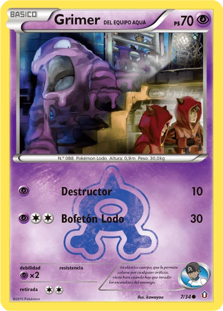 Team Aqua's Grimer 「DCR 007」「ES」