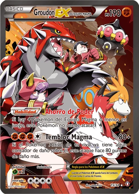 Team Magma's Groudon-EX 「DCR 015」「ES」