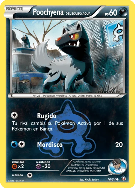 Team Aqua's Poochyena 「DCR 016」「ES」