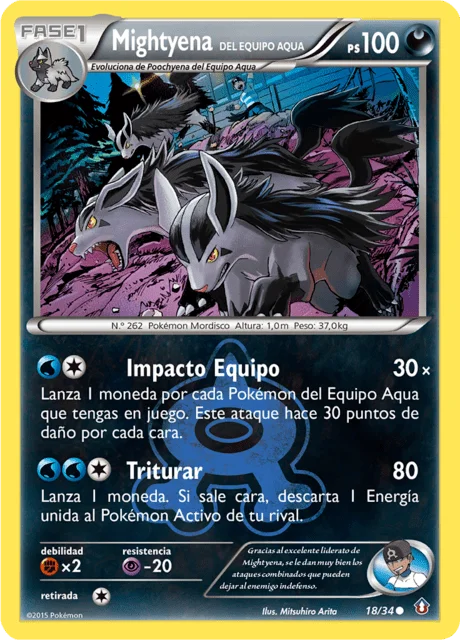 Team Aqua's Mightyena 「DCR 018」「ES」