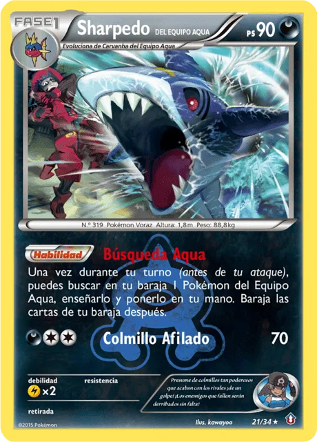 Team Aqua's Sharpedo 「DCR 021」「ES」