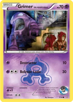 Team Aqua's Grimer 「DCR 007」「ES」