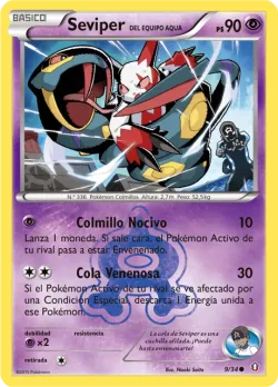 Team Aqua's Seviper 「DCR 009」「ES」