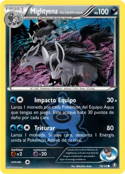 Team Aqua's Mightyena 「DCR 018」「ES」