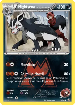Team Magma's Mightyena 「DCR 019」「ES」
